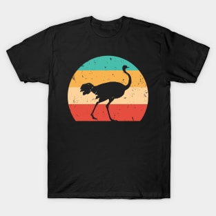 vintage sunset Common ostrich ,funny Ostrich lover T-Shirt